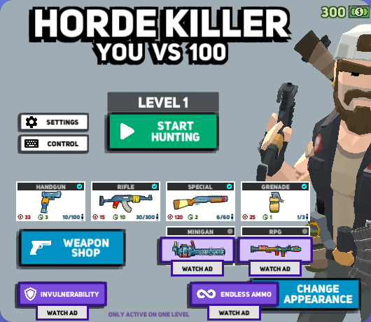 Horde Killer You Vs 100