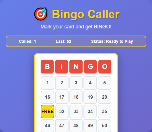 Bingo Caller