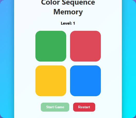 Color Sequence Memory