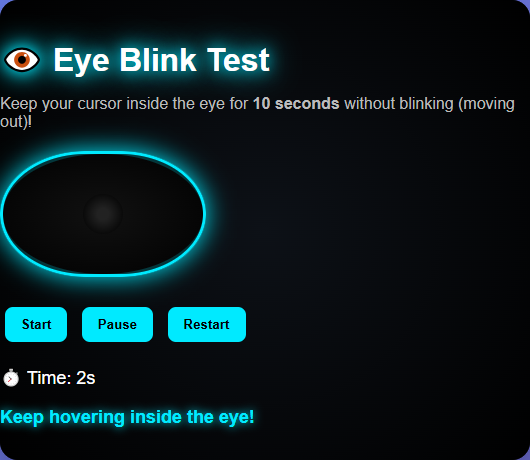 Eye Blink Test