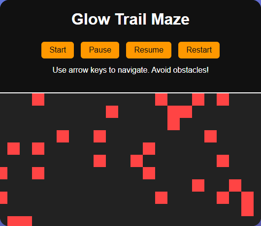 Glow Trail Maze