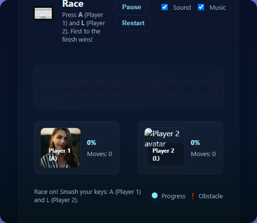 Keyboard Race