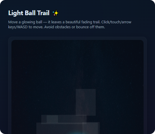 Light Ball Trail