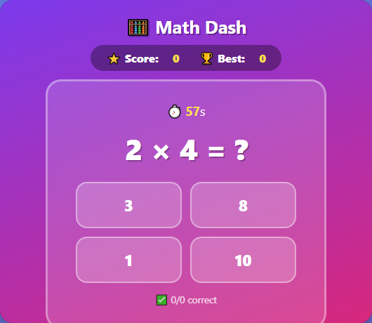 Math Dash