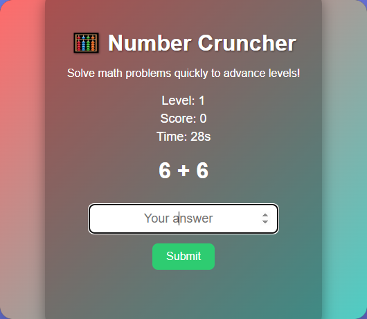Number Cruncher