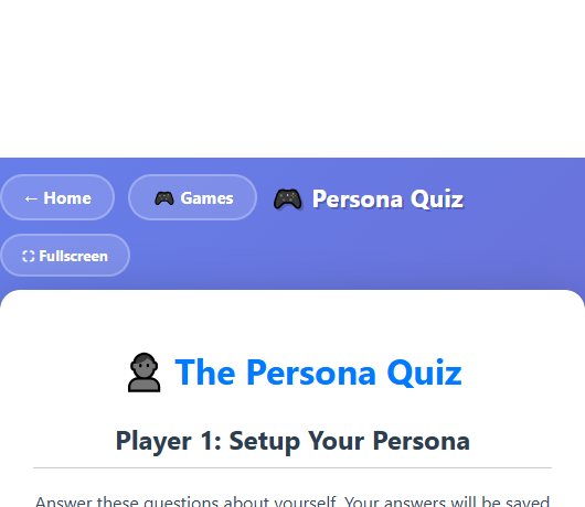 Persona Quiz