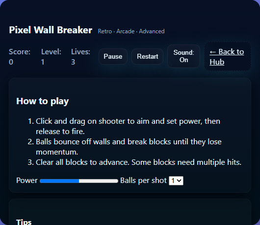 Pixel Wall Breaker