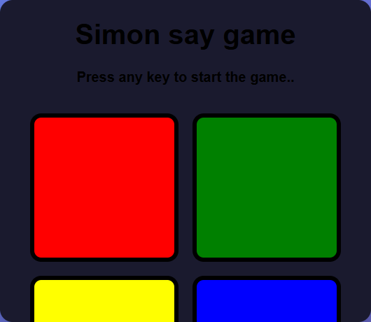 Simon Says Game