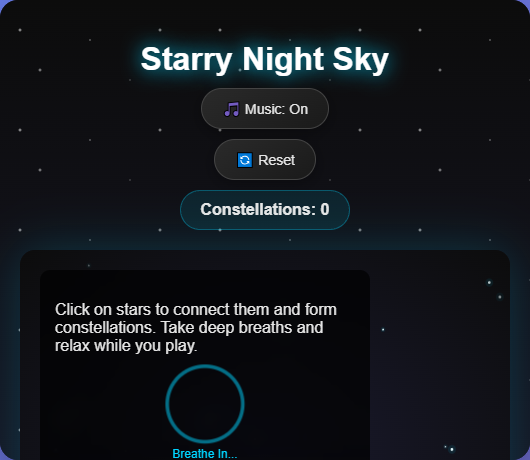 Starry Night Sky