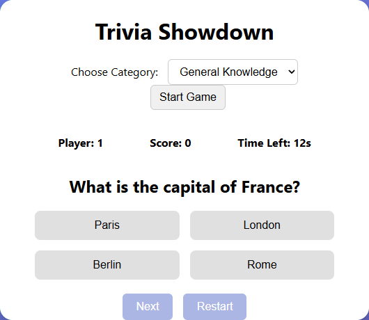 Trivia Showdown