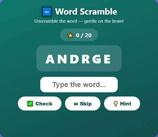 Word Scramble